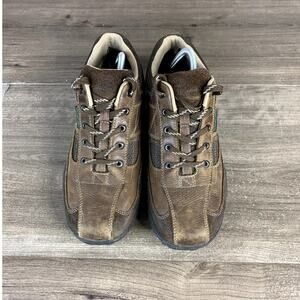 Nunn Bush Mens Parkside Bike Toe Oxford Shoes Lace Up Brown Size 10 M